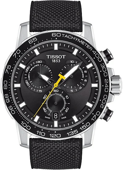 Tissot Supersport Chrono Black Dial Black Hybrid Strap T1256171705102