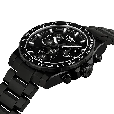 Tissot Supersport 42 Chrono Black Dial Black PVD T125.417.33.051.00