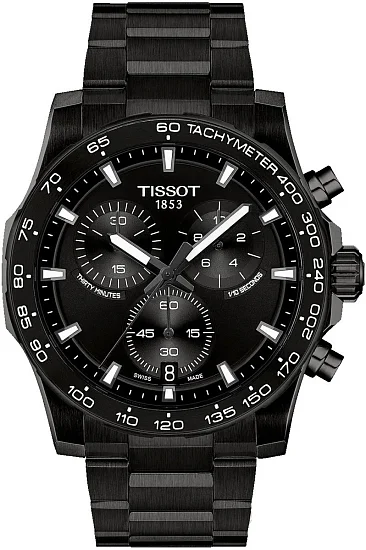 Tissot Supersport 42 Chrono Black Dial Black PVD T1254173305100