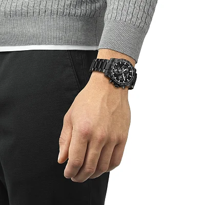 Tissot Supersport 42 Chrono Black Dial Black PVD T125.417.33.051.00