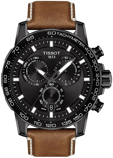 Tissot Supersport Chrono Black Dial Black PVD T1256173605101