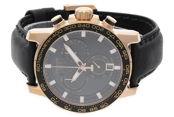 Tissot Supersport Chrono Black Dial Rose Gold PVD T125.617.36.051.00