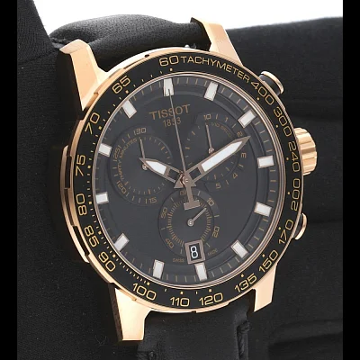 Tissot Supersport Chrono Black Dial Rose Gold PVD T125.617.36.051.00