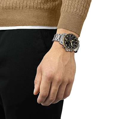 Tissot Supersport Chrono Black Dial Yellow Gold T125.617.21.051.00