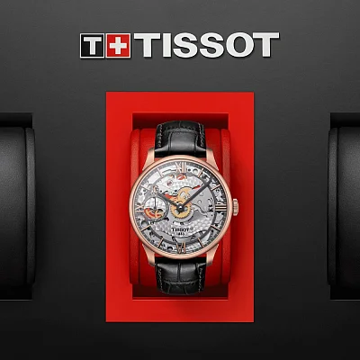 Tissot T-Complication Chemin des Tourelles Skeleton PVD T099.405.36.418.00