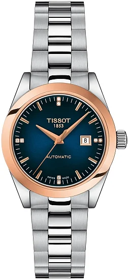 Tissot T-My Lady Diamonds Dark Blue Dial 18k Gold Bezel T9300074104600