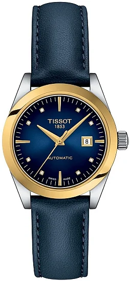 Tissot T-My Lady Diamonds Dark Blue Dial 18k Gold Bezel T9300074604600