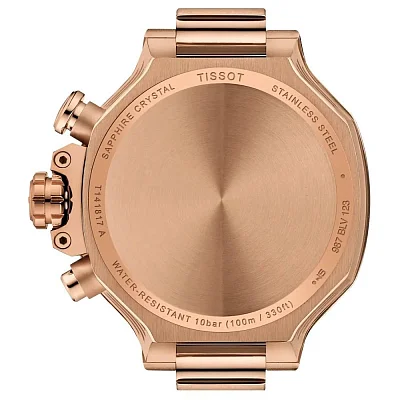 Tissot T-Race 38mm Quartz Chrono Rose Gold PVD T141.817.37.501.00