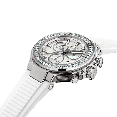 Tissot T-Race Lady 38mm Quartz Chrono Ceramic Crystals T141.817.97.111.00