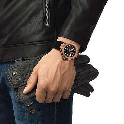 Tissot T-Race Powermatic 80 Black Dial Rose Gold PVD T141.807.37.051.00