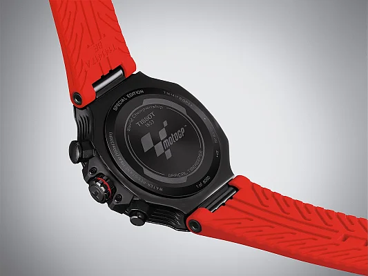 Tissot T-Race Quartz Chrono Black Dial Red Rubber MotoGP Limited Edition T141.417.37.057.01