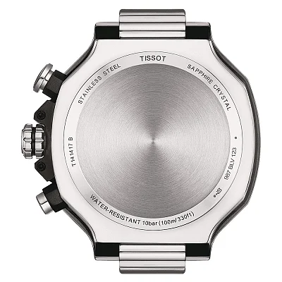 Tissot T-Race Quartz Chrono White Dial Steel Bracelet T141.417.11.031.00