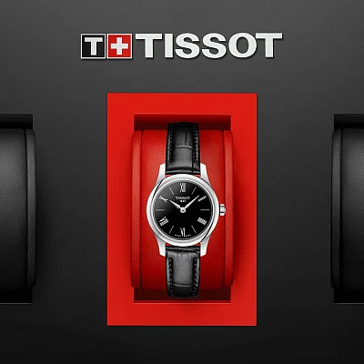 Tissot Tradition Lady Ultra Fine Black Leather Black Dial T063.009.16.058.00