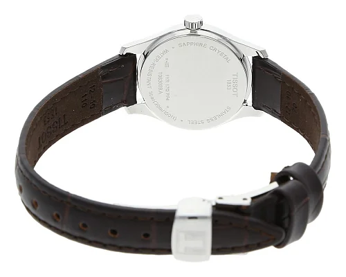 Tissot Tradition Lady Ultra Fine Brown Leather White Dial T063.009.16.018.00