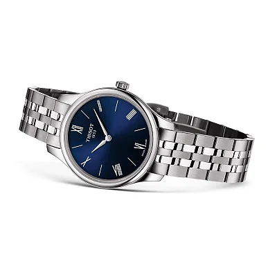 Tissot Tradition Lady Ultra Fine Steel Bracelet Blue Dial T063.209.11.048.00