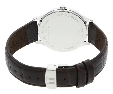Tissot Tradition Ultra Fine Brown Leather White Dial T063.409.16.018.00