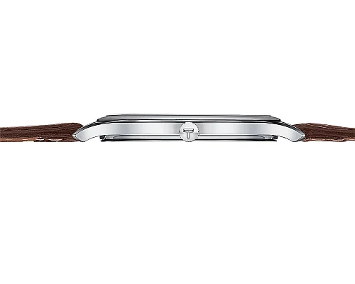 Tissot Tradition Ultra Fine Brown Leather White Dial T063.409.16.018.00