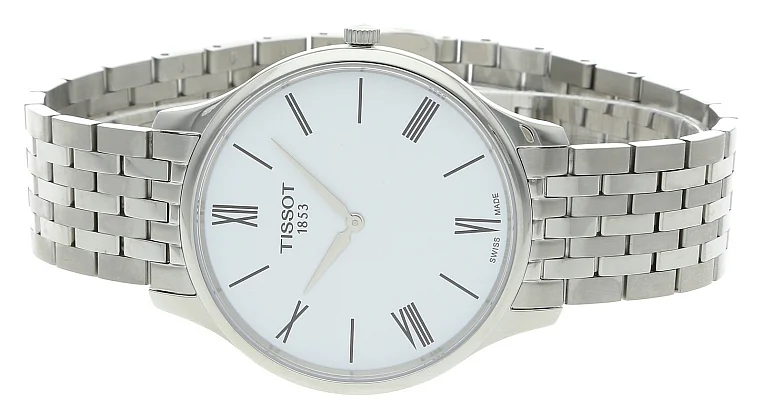 Tissot Tradition Ultra Fine Steel Bracelet White Dial T063.409.11.018.00