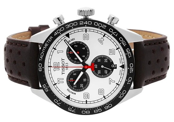 Tissot V8 Silver Dial Brown Leather Strap T131.617.16.032.00