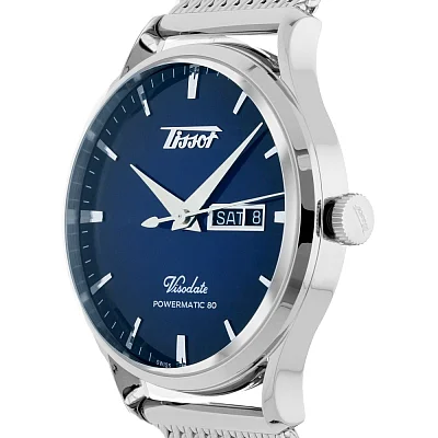 Tissot Visodate 1957 Automatic Powermatic 80 Blue Gradient Dial Mesh T118.430.11.041.00