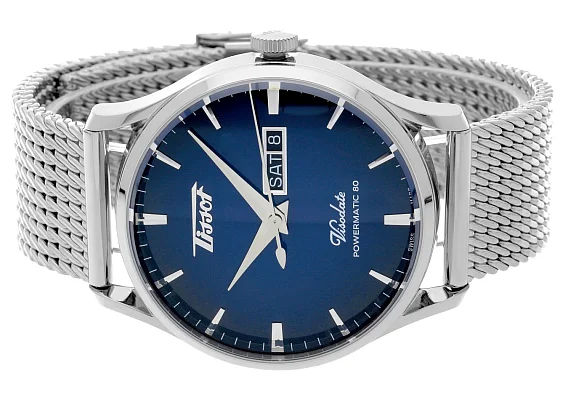 Tissot Visodate 1957 Automatic Powermatic 80 Blue Gradient Dial Mesh T118.430.11.041.00