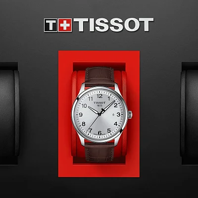 Tissot XL Quartz Brown Leather Silver Dial T116.410.16.037.00