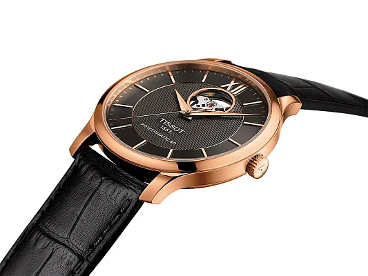 Tissot Tradition Powermatic 80 Open-Heart PVD T063.907.36.068.00