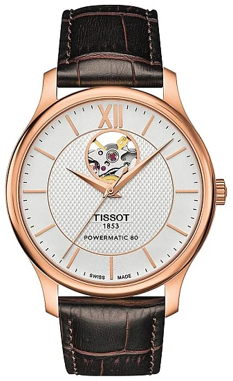 Tissot Tradition Powermatic 80 Open-Heart PVD T0639073603800
