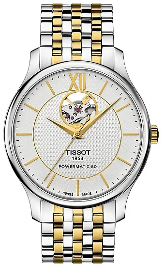 Tissot Tradition Powermatic 80 Open-Heart PVD T0639072203800