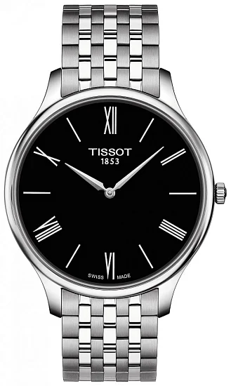 Tissot Tradition Ultra Fine Steel Bracelet Black Dial T0634091105800