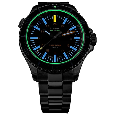 Traser P67 Diver T100 SUPER-SUB Dark Blue Set 109370