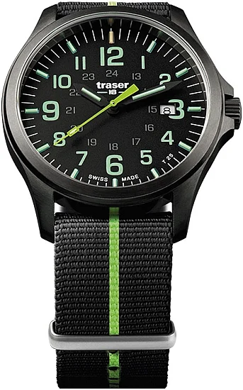 Traser P67 Officer Pro GunMetal Black-Lime 107426