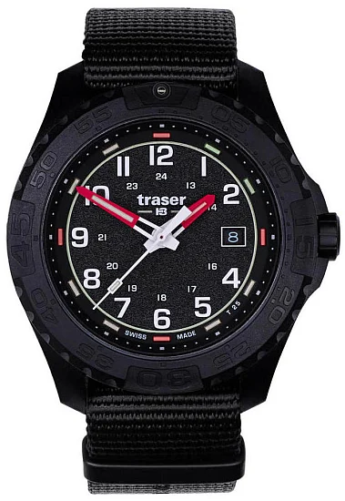 Traser P96 Outdoor Pioneer SPECTRALIGHT Black Dial Black NATO Strap 111761