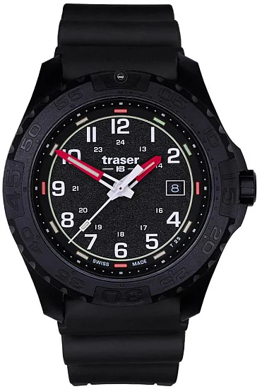 Traser P96 Outdoor Pioneer SPECTRALIGHT Evolution Black Dial Black Rubber Strap 111760