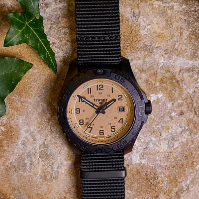 Traser P96 Outdoor Pioneer SPECTRALIGHT Sand Dial Black NATO Strap 111758