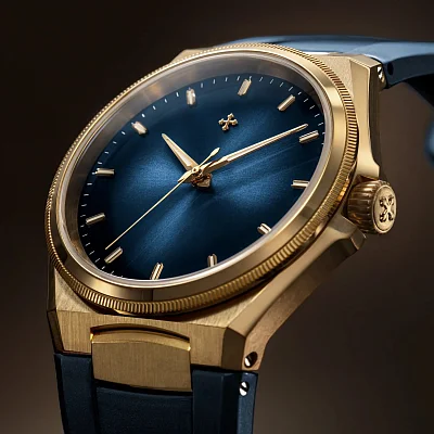 Venezianico Arsenale Automatico Bronzo Blue Rubber Strap 6221556