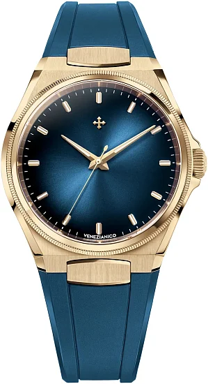 Venezianico Arsenale Automatico Bronzo Blue Rubber Strap 6221556