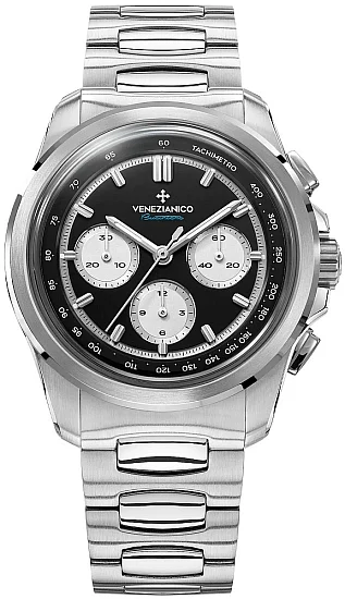 Venezianico Bucintoro 42 Tricompax Automatico Chrono Reverse Panda Canova Bracelet 8221511C