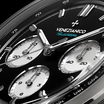 Venezianico Bucintoro 42 Tricompax Automatico Chrono Reverse Panda Canova Bracelet 8221511C
