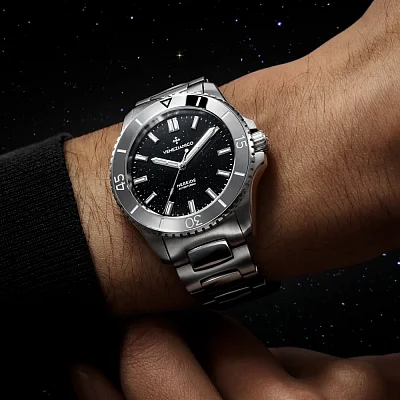 Venezianico Nereide 39 Automatico Avventurina Nera Canova Bracelet 3121550C