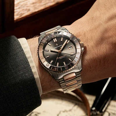 Venezianico Nereide 39 Automatico GMT Grand Tour Canova Bracelet 3521510