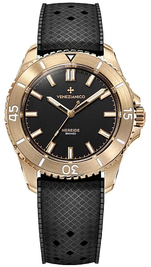 Venezianico Nereide Bronzo 39 Automatico Nero 3121555