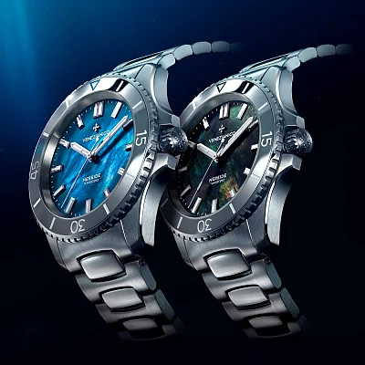 Venezianico Nereide 39 Automatico Tungsteno Mother of Pearl Canova Bracelet Blue 3121541C