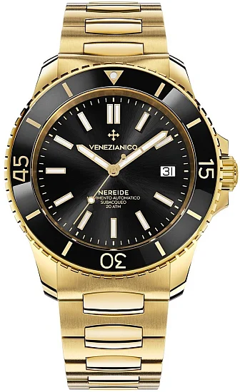 Venezianico Nereide 42 Automatico Canova Bracelet Full Gold 3321508C