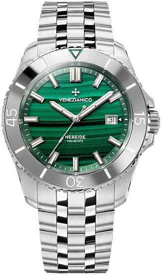 Venezianico Nereide 42 Automatico Malachite Sansovino Bracelet Limited Edition 4521544S