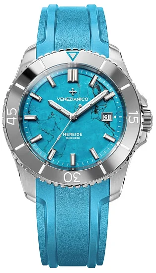 Venezianico Nereide 42 Automatico Turchese Tungsten Bezel 4521547