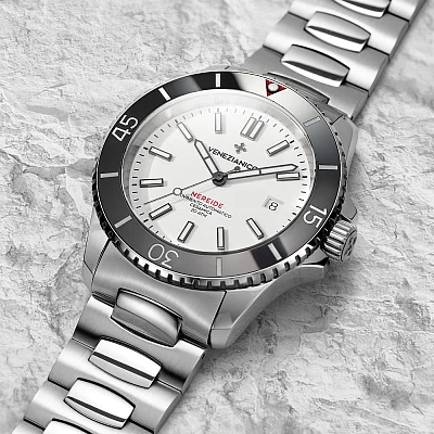 Venezianico Nereide 42 Ceramica Automatico Canova Bracelet 4221502C