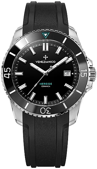 Venezianico Nereide 42 Ceramica Enamel Nero Automatico 4521530
