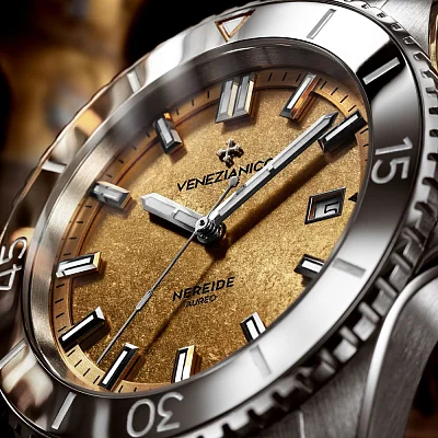 Venezianico Nereide Aureo 42 Automatico Sansovino Bracelet 4521590S