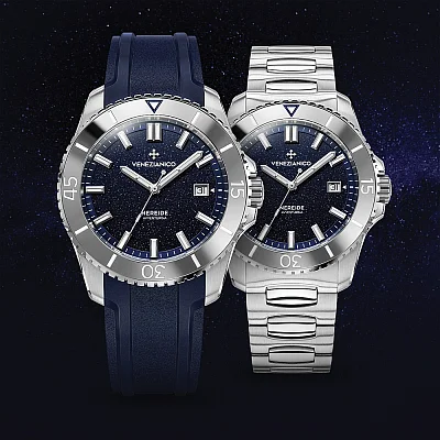 Venezianico Nereide Avventurina Tungsteno 42 Automatico Canova Bracelet Set 4521550C